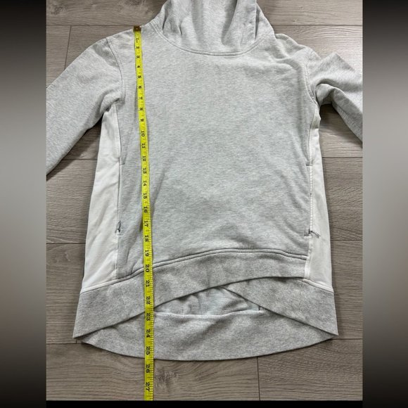 Lululemon On The Double Pullover Sweater Heathered White / Heathered White - Picture 14 of 16